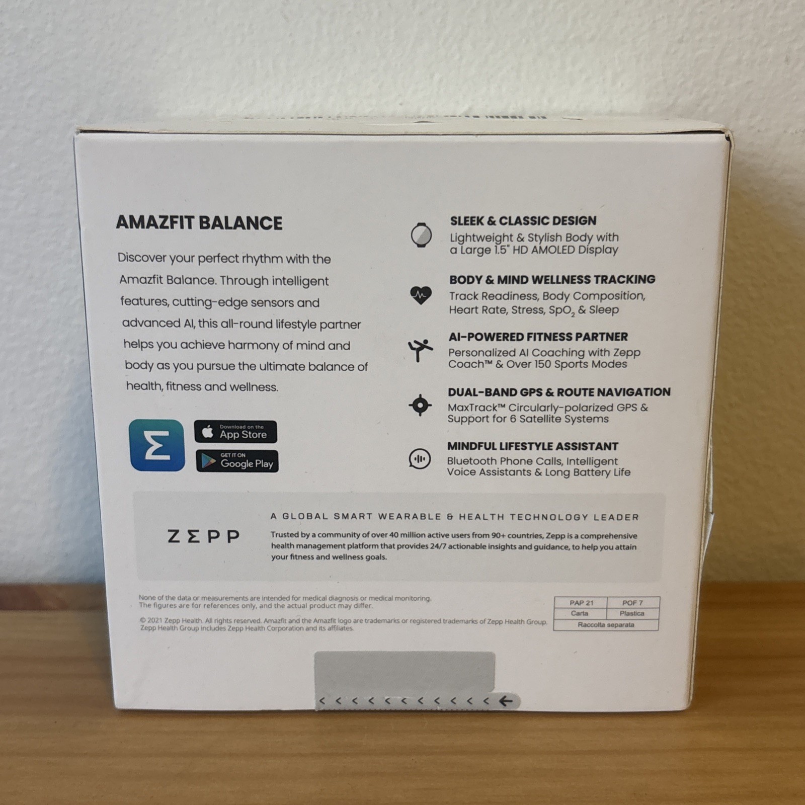 Amazfit Balance Smart Watch w Body Composition Health GPS Step Track Brand New