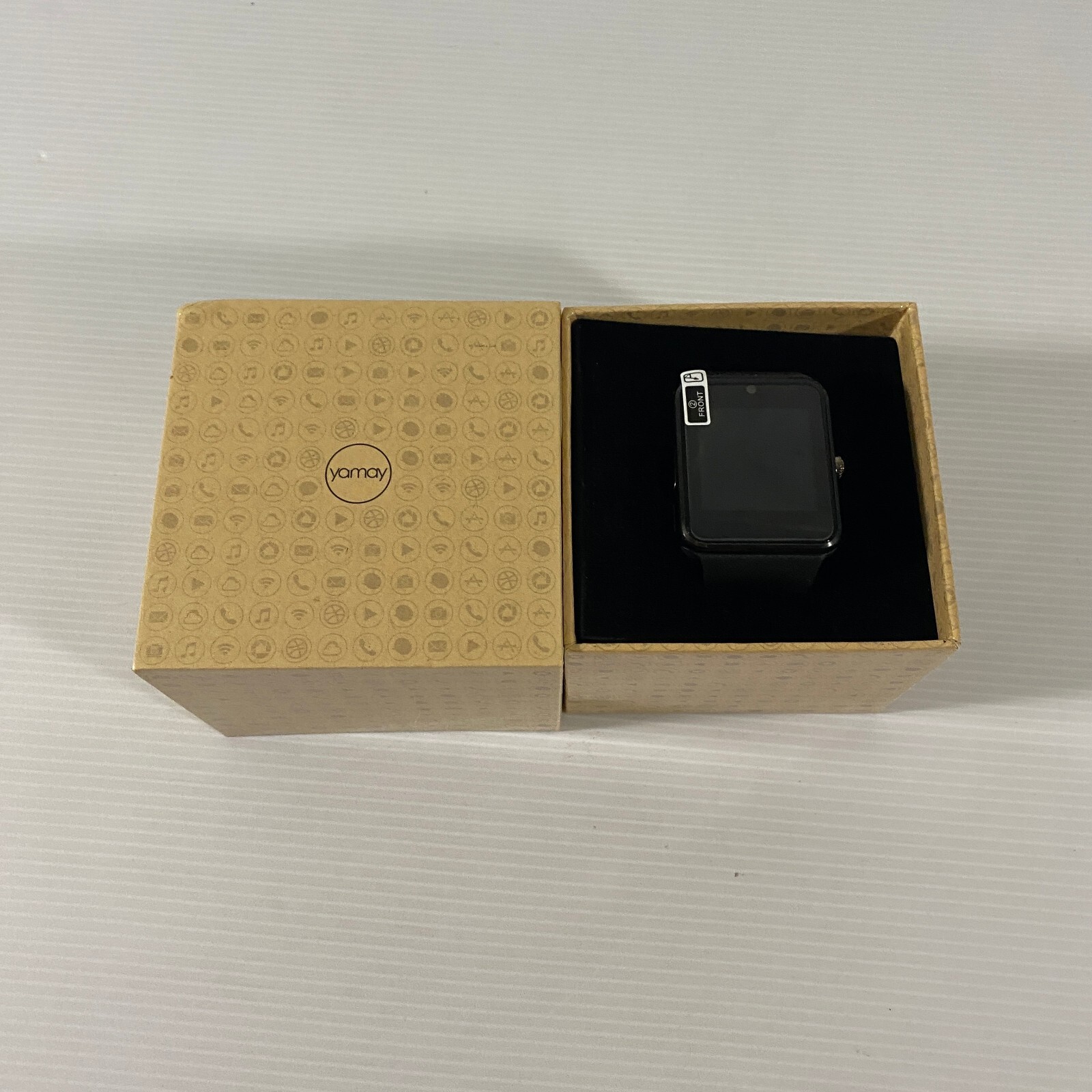 YAMAY Smart Watch for iPhone Android for Men Women | Black