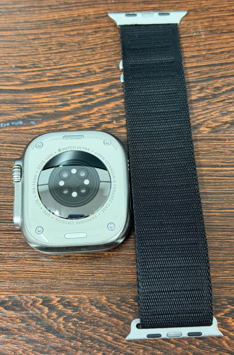 Apple Watch Ultra 49mm Titanium Case Black Alpine Loop (Excellent Condition)