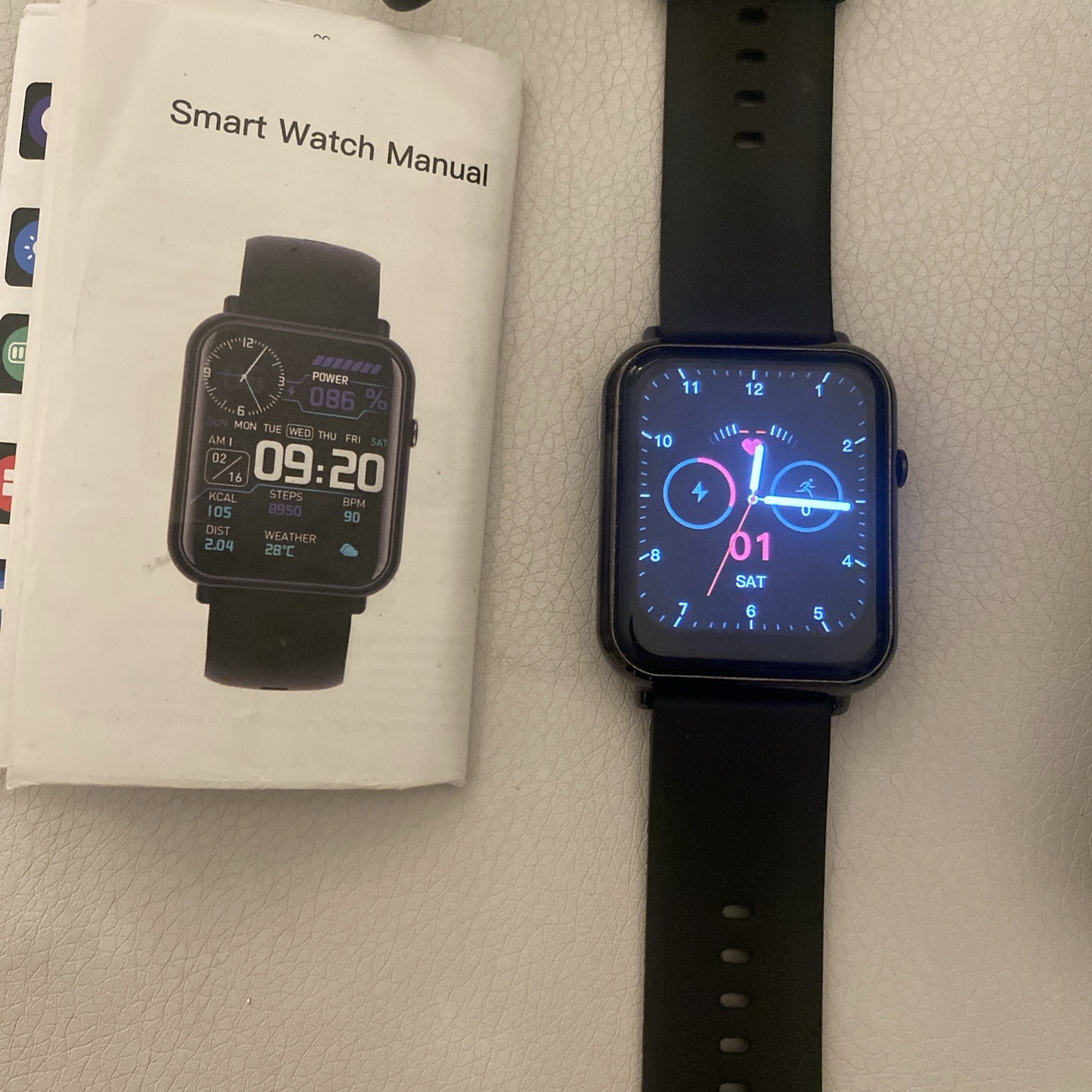 Smart Watch Black iPhone Android Compatible Bluetooth Free Ship!