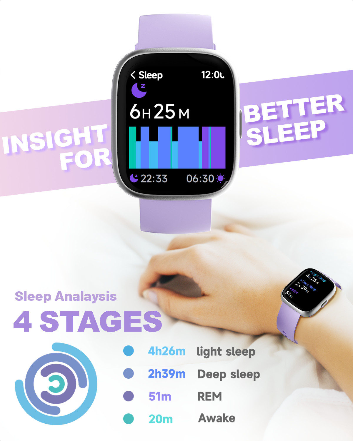 Smart Watch for Women, 1.83” Waterproof Smartwatch, Bluetooth IOS & Android