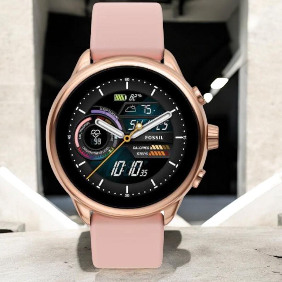 Fossil Gen 6 Smartwatch FTW4071 Rose Gold Pink 42mm Women Wear OS GPS FTW 4071