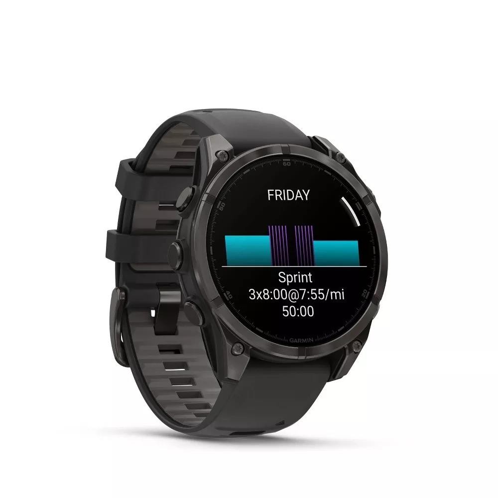 Garmin Fenix 8 47mm AMOLED Sapphire Carbon Gray DLC Titanium Edition Excellent
