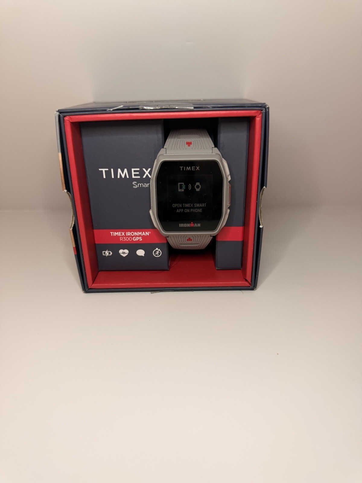 Timex IRONMAN R300 GPS Smartwatch Heart Rate Notifications Gray 41mm