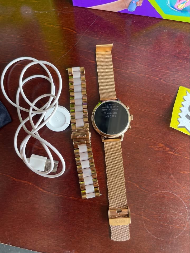 Fossil Q Venture HR (Gen 4) Watch Model DW7F1 with two interchangeable wristband