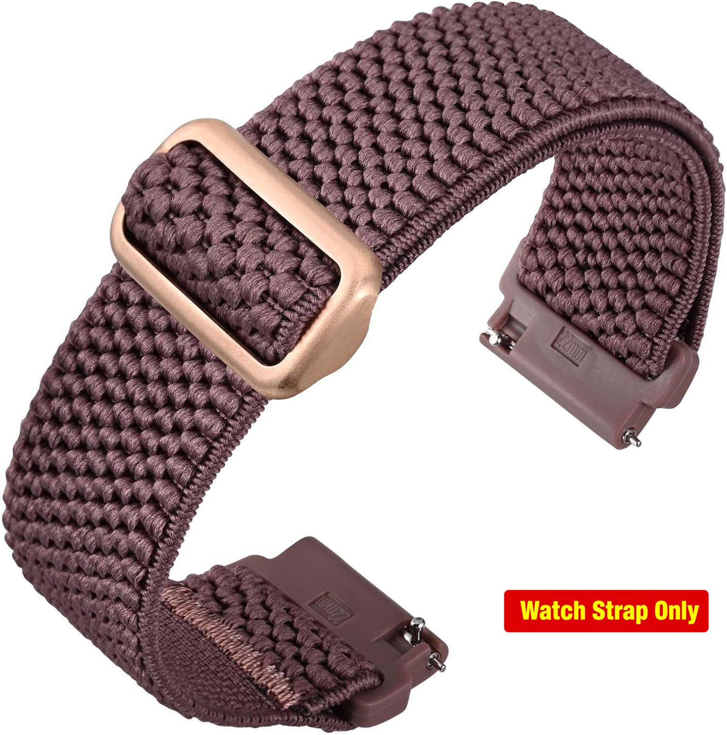 Stretchy Nylon Strap Compatible with 16mm 18mm 20mm Watches Adjustable
