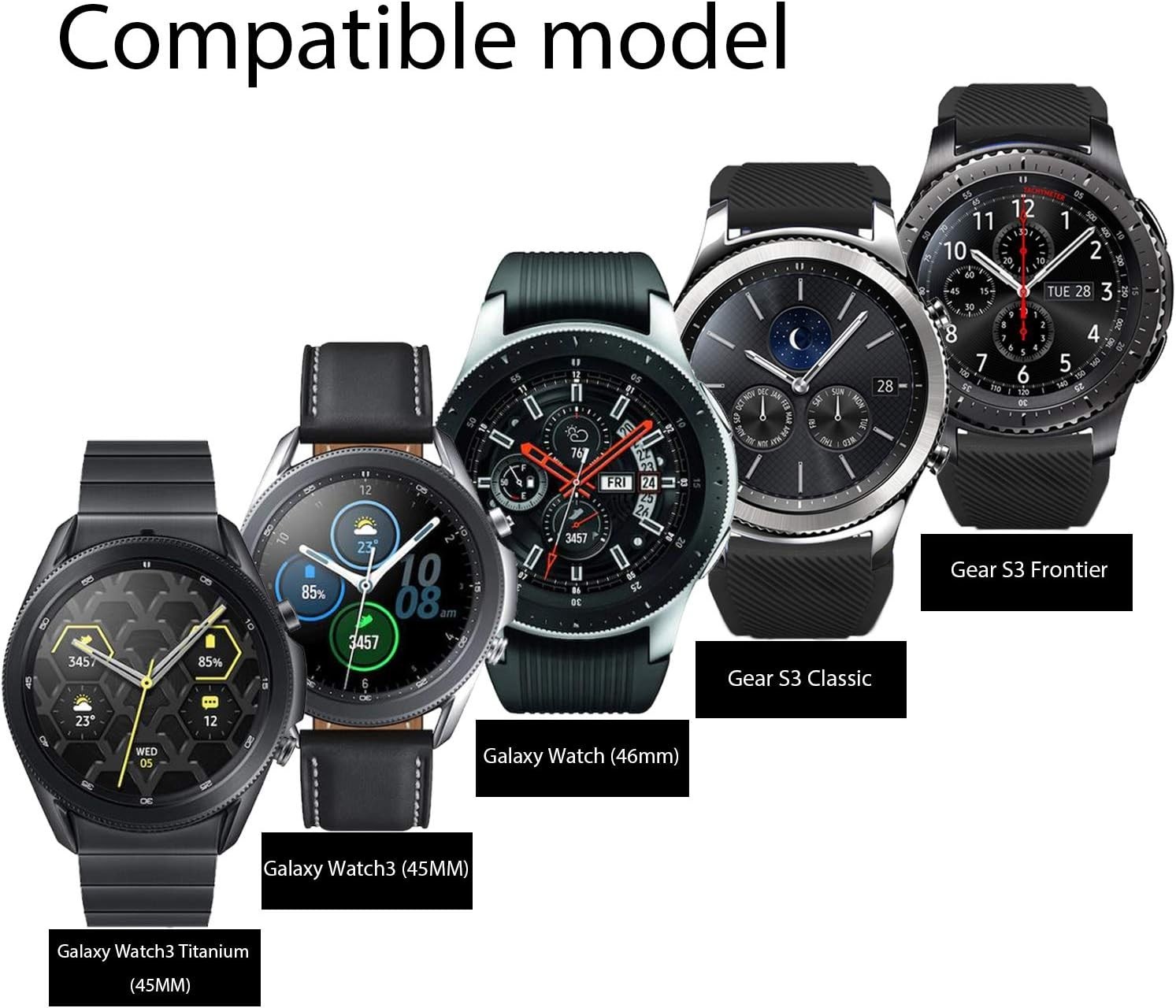 Adjustable White Silicone Sport Band for Galaxy Watch & Gear S3 – Quick Release