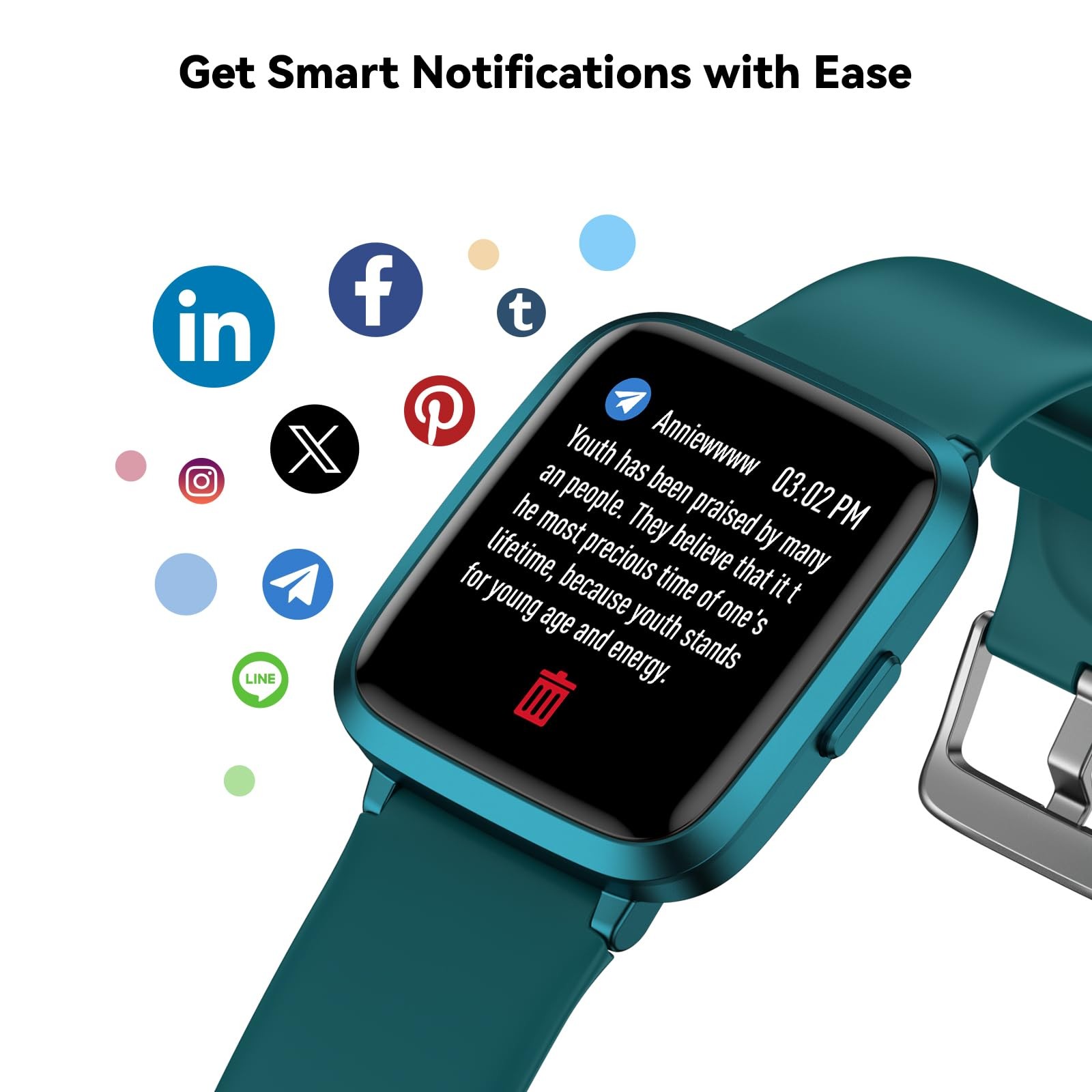 Fitness Tracker with Heart Rate Monitor, Activity Tracker with Pedometer, Sle…