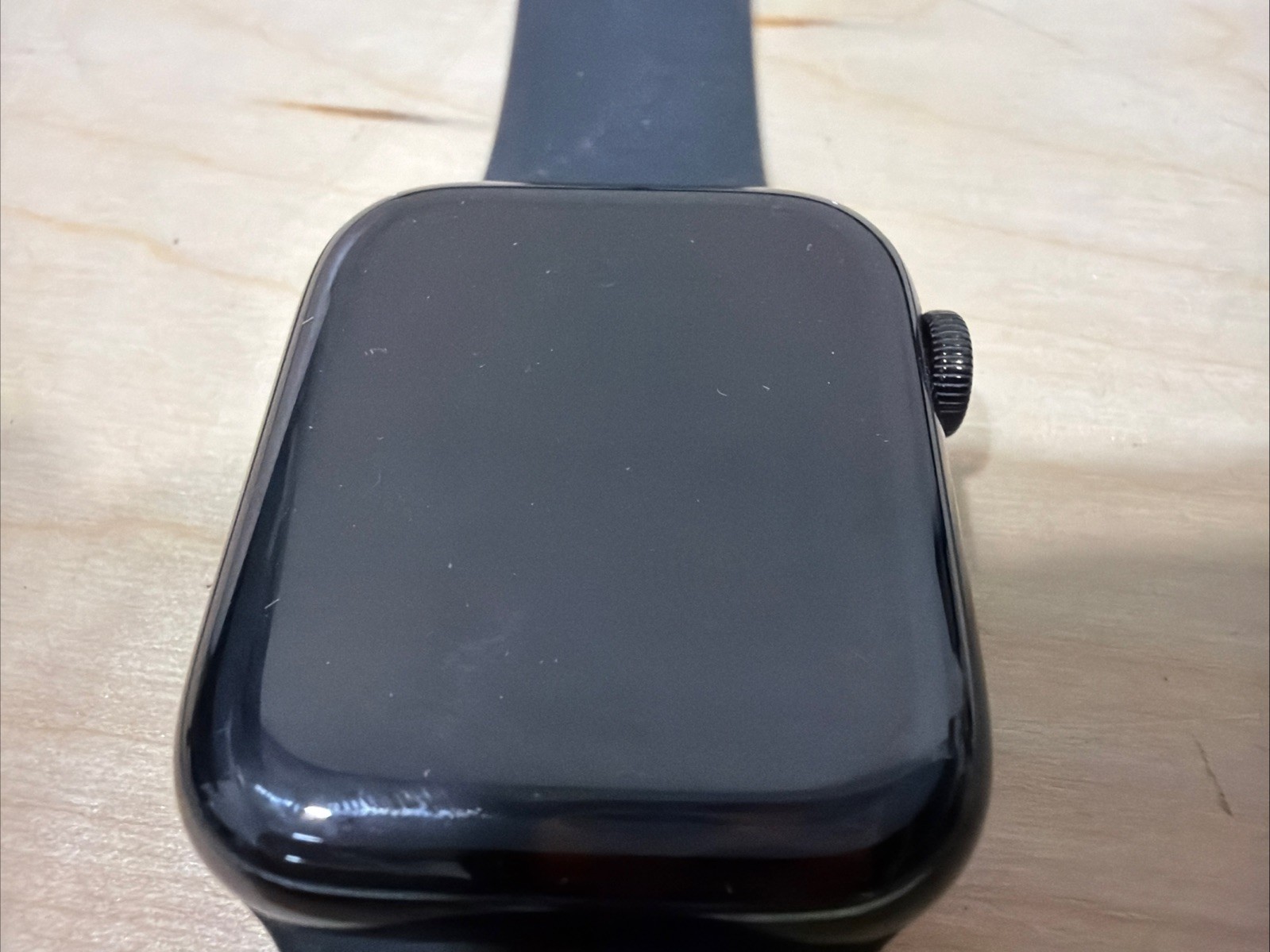 Apple Watch Series 5 44mm Space Black Stainless Steel Case with Black Sport Band