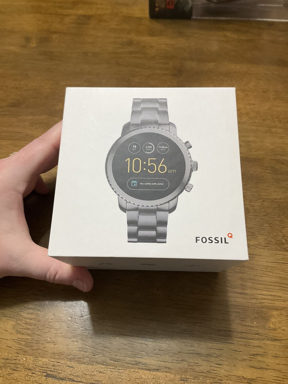 Fossil Q Explorist Gen 3 45mm Smoke Stainless Steel Smartwatch