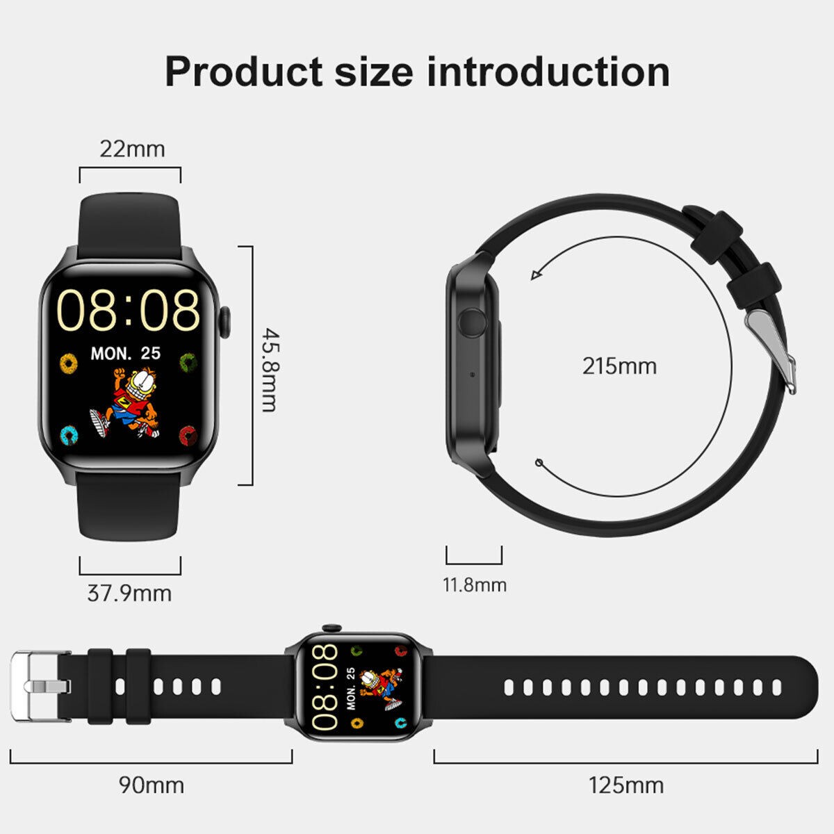 2025 Smart Watch Blood Pressure Oxygen Heart Rate Monitor Watch for Android IOS