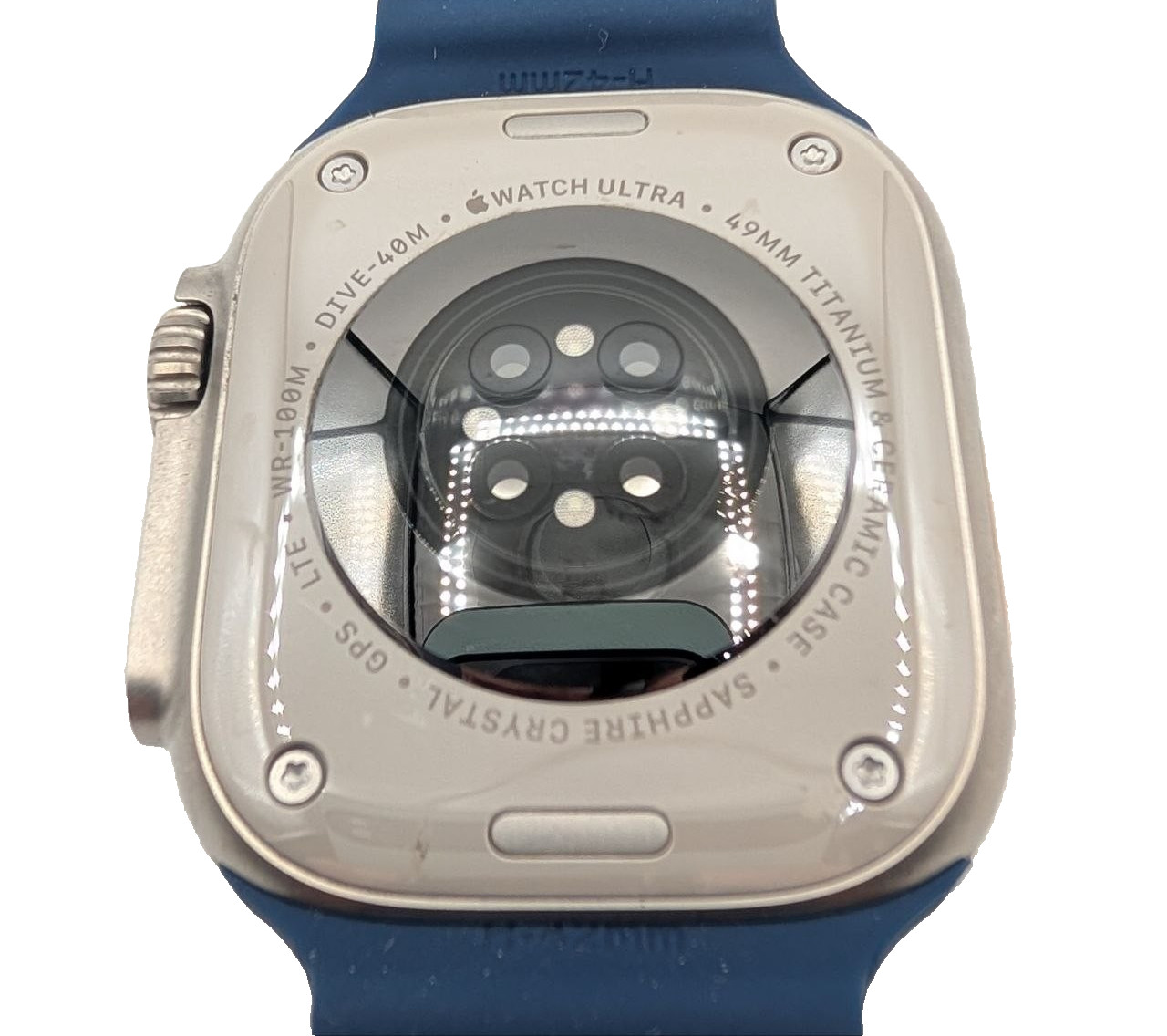 Apple Watch Ultra 2 Natural Titanium Case with Blue Ocean Band – READ
