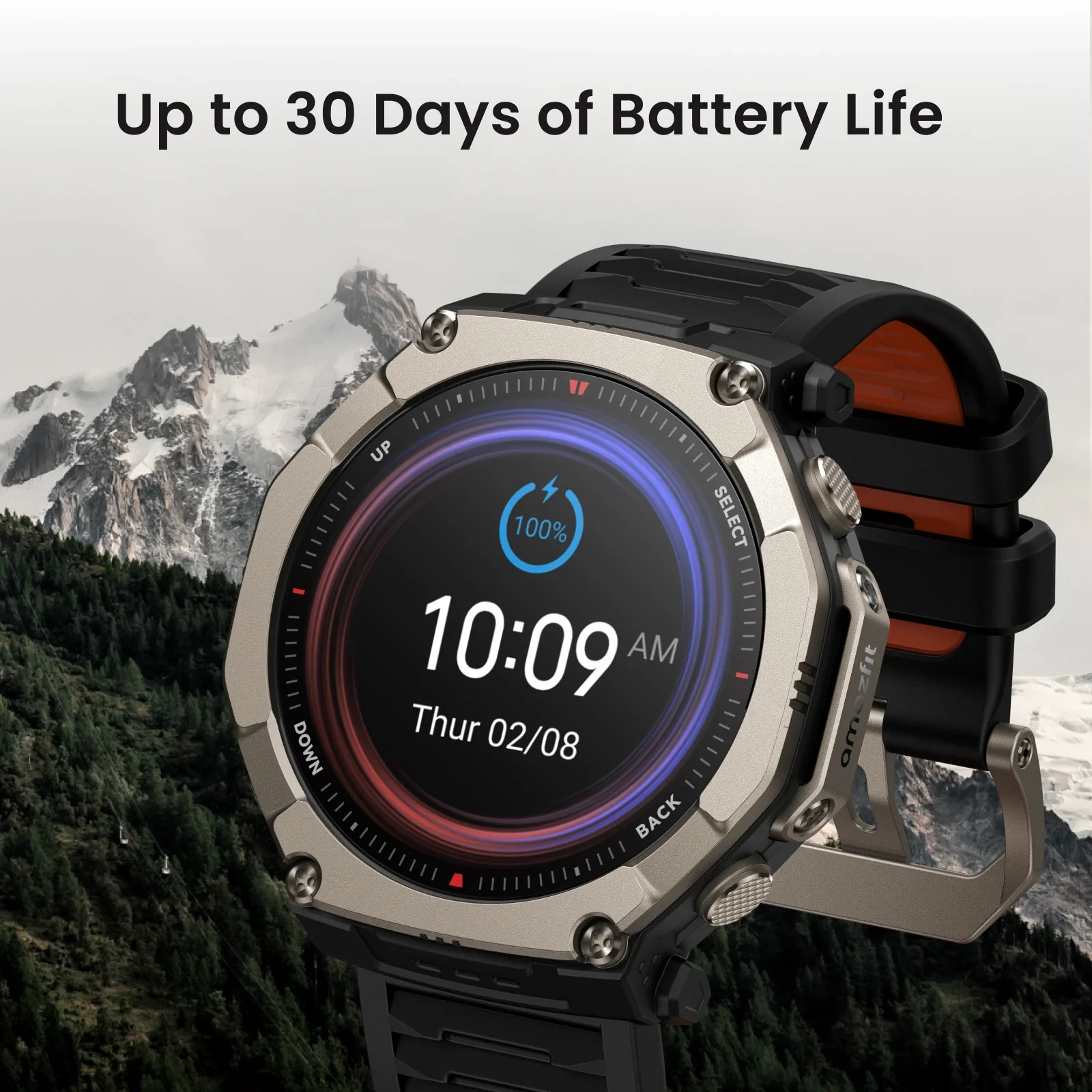 Amazfit T-Rex Ultra 2 1.5″ AMOLED 10 Bar Smartwatch