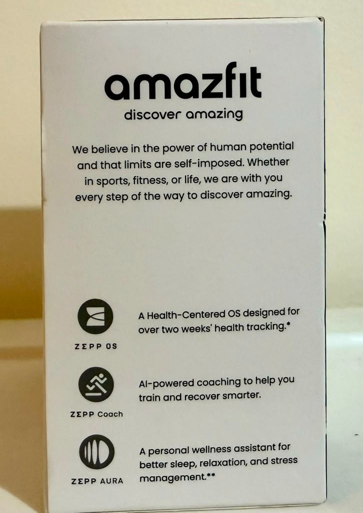 AMAZFIT ACTIVE 2 PREMIUM VERSION FITNESS 44MM Smart Watch Leather Band SEALED