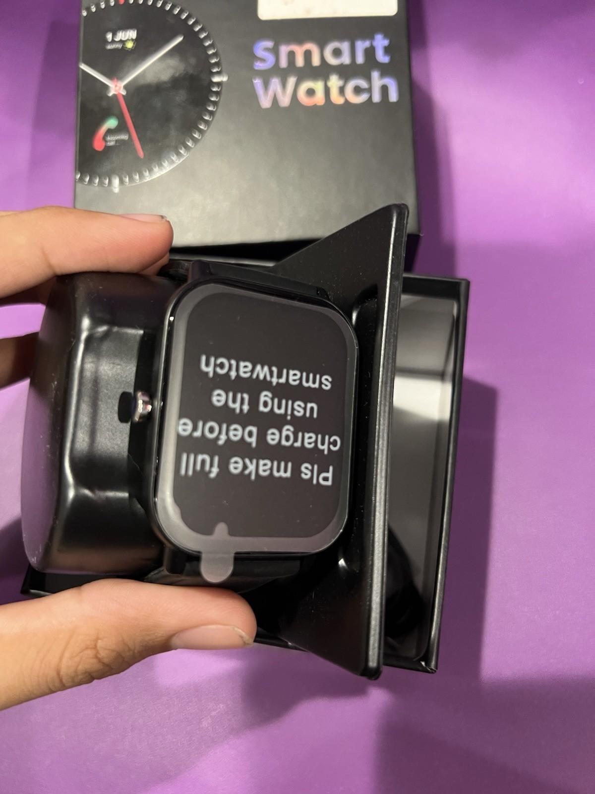 Smart Watch 44mm Black Metal Case BT 16GB Android Wear ALL ACCESSORIES INCLUDED