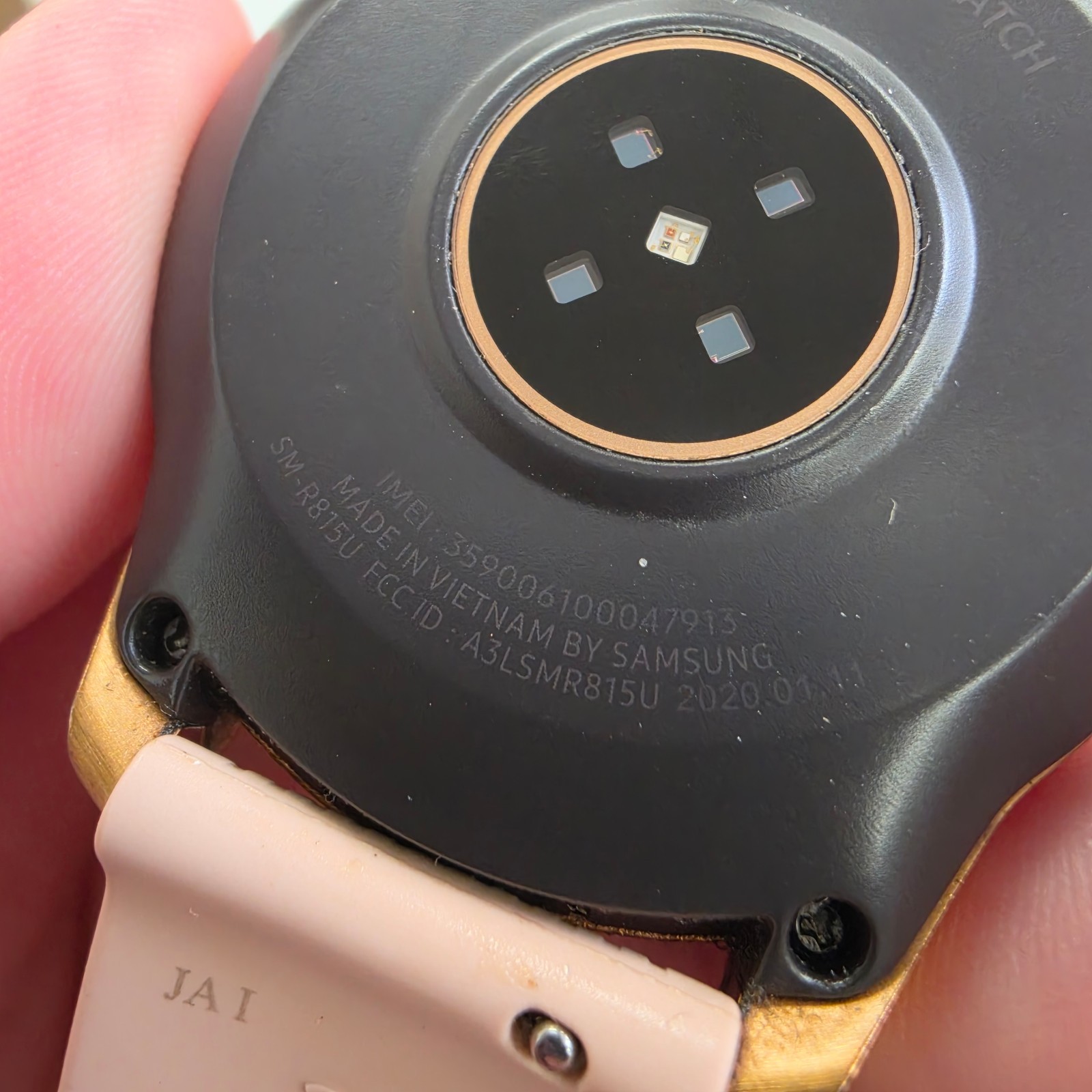 Samsung Galaxy Watch Pink Band Silicone Gold SM-R815U GOLD XAR