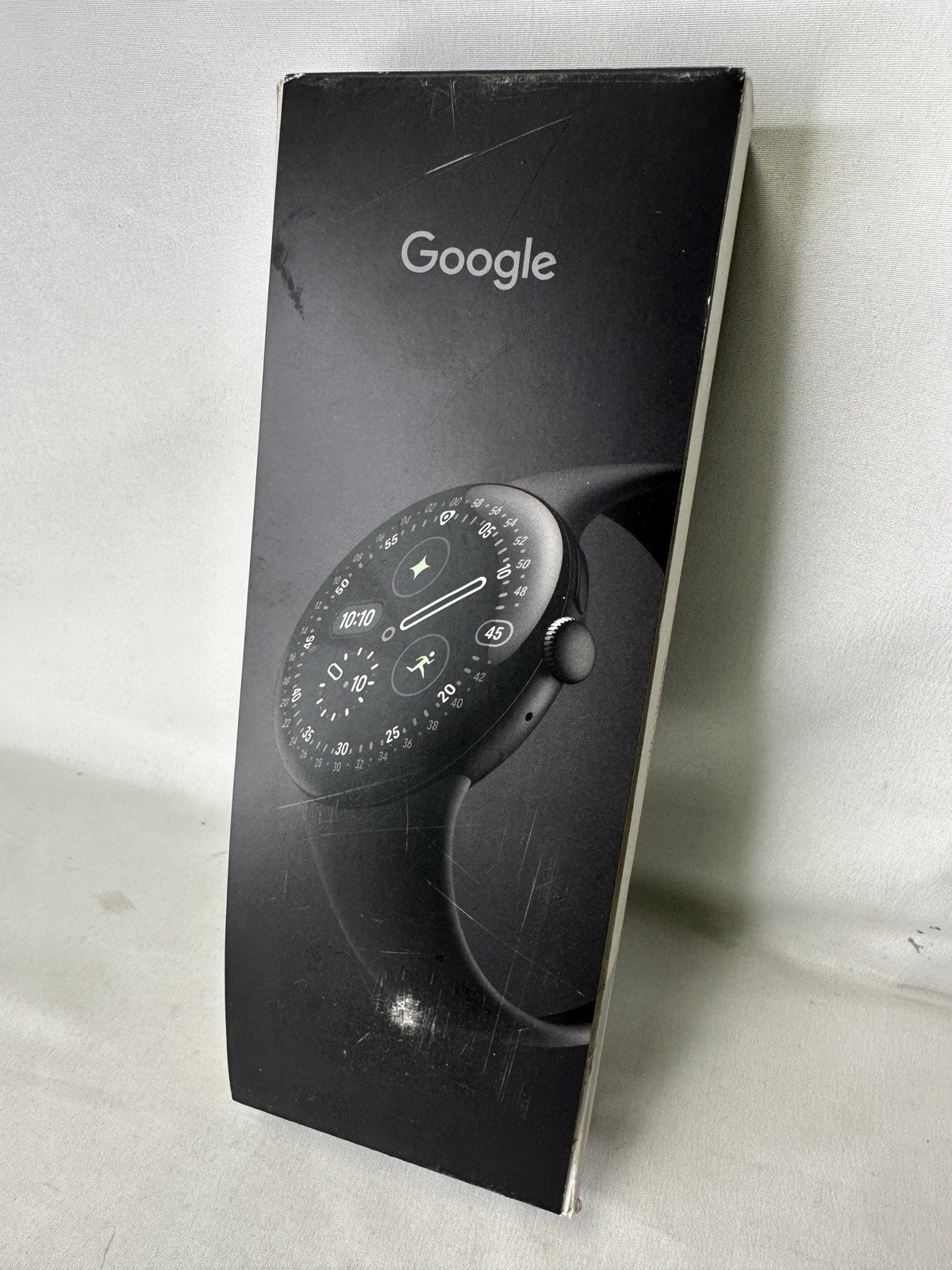 Google Pixel Watch 4 (45mm) Wi-Fi Matte Black – Obsidian Band Sealed – Open Box