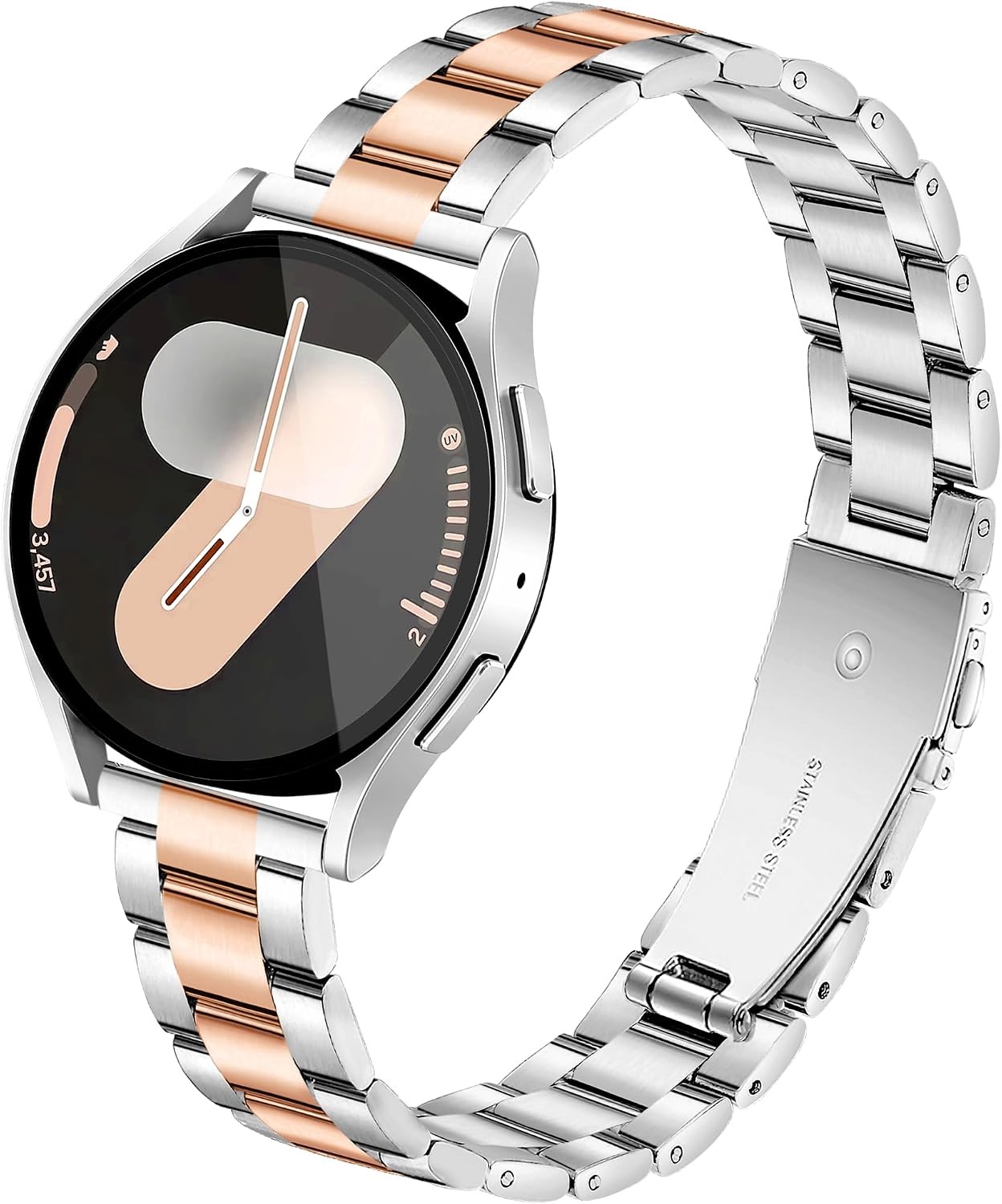 20mm Slim Stainless Steel Strap Compatible with Samsung Galaxy Watch 6 Classic
