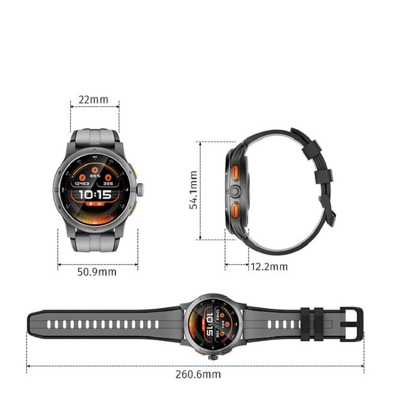 1.43 Inch Sport Smart Watch with Heart Rate SpO2 Monitor 100 Sports Modes GTR5
