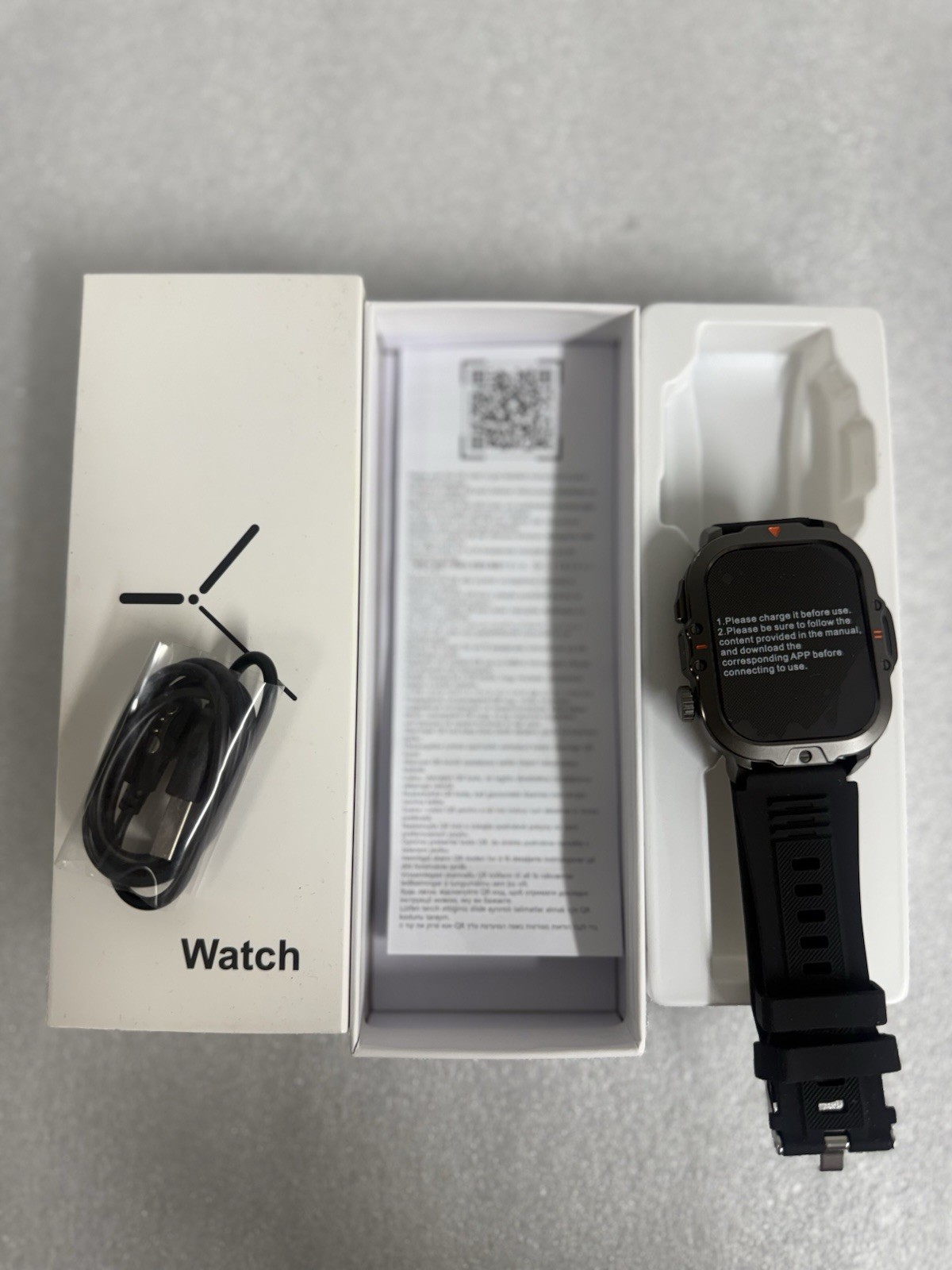 mingwear l31 military smartwatch, 2.01