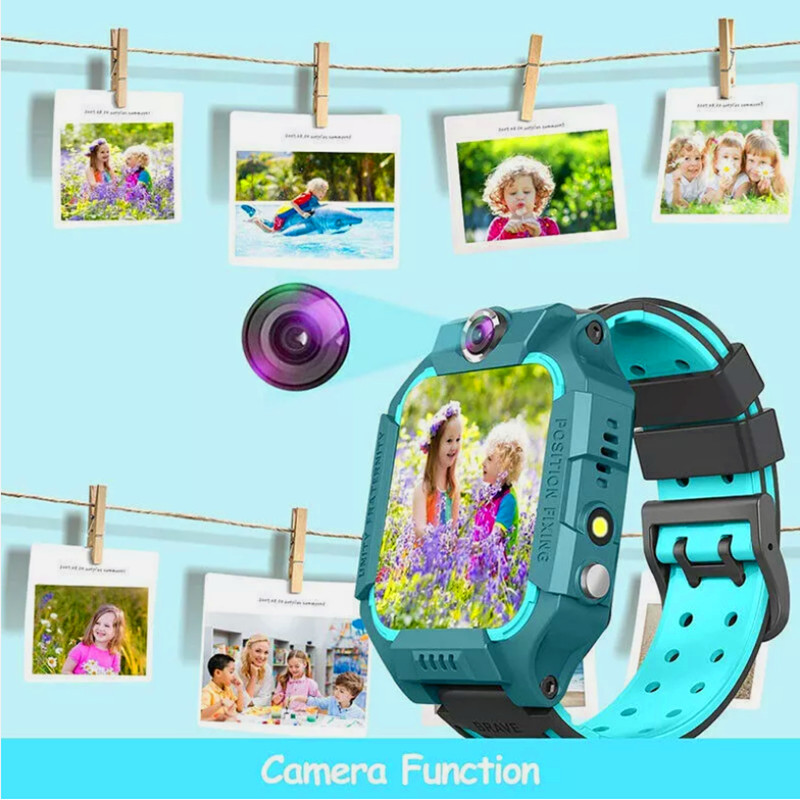 Kids Smart Watch Camera GPS Tracker SOS Call Phone Watches For Boys Girls Purple