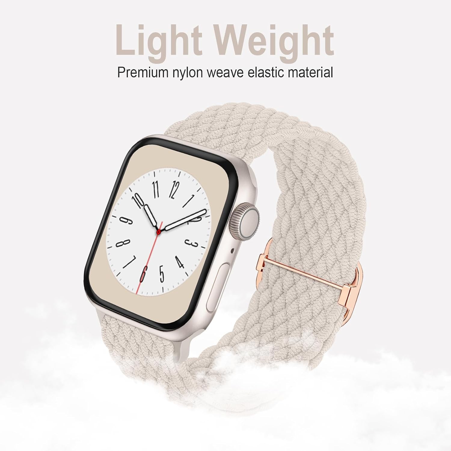Braided Solo Loop Band for Apple Watch Series 8 7 6 5 4 3 2 SE 38mm 40mm 41mm Ad