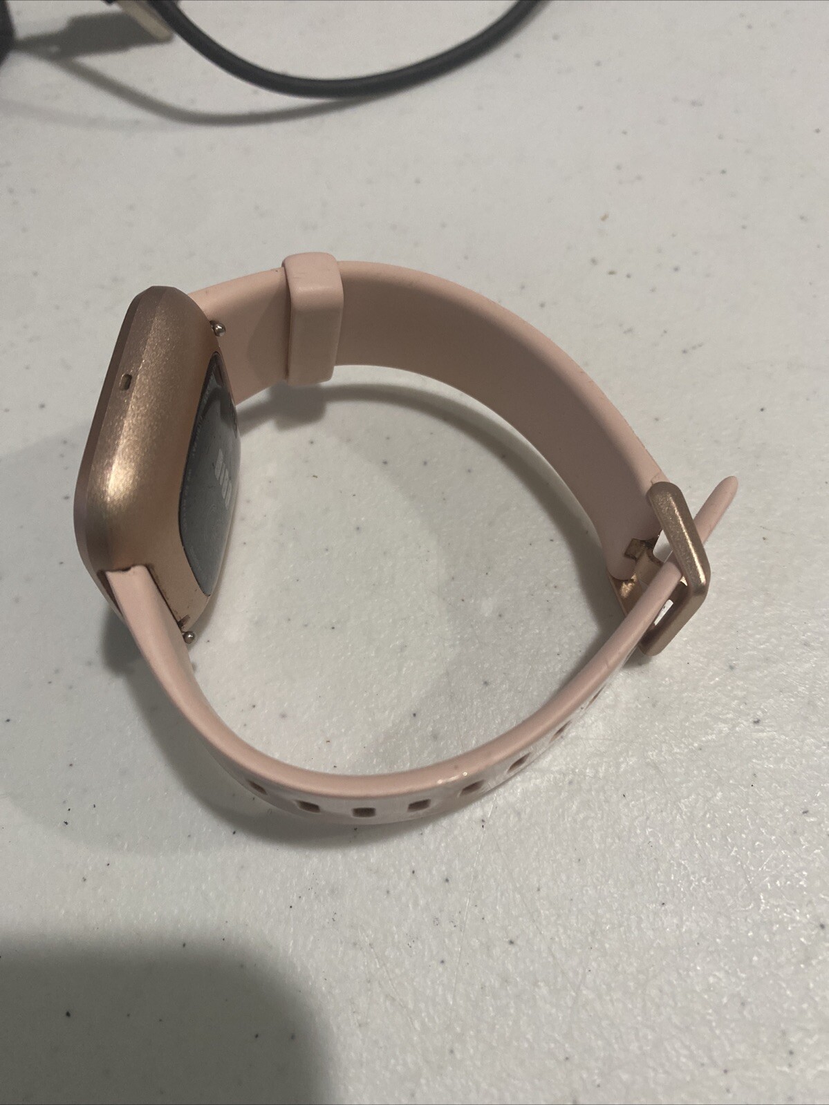 Fitbit Versa 2 Health & Fitness Smart Watch Copper Rose Pink Band FB507