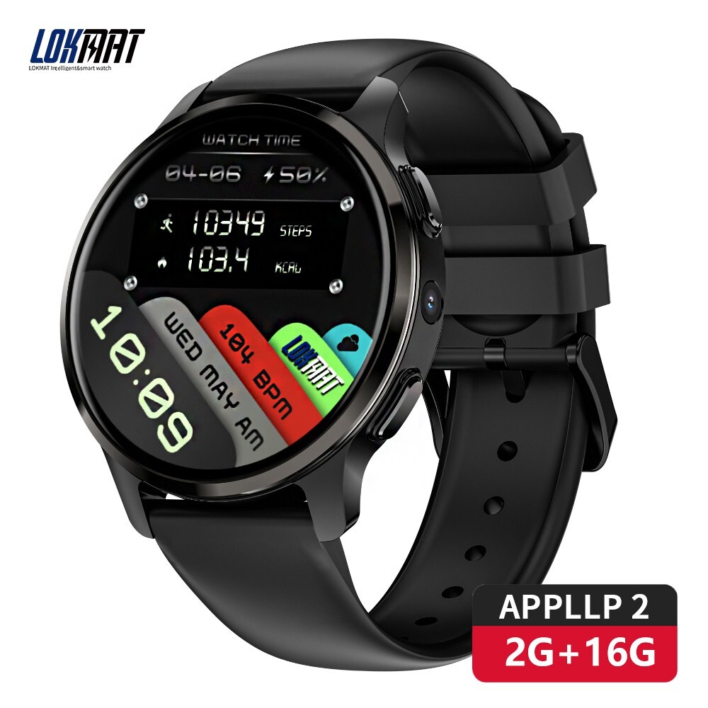 Unlock LOKMAT App 2 4G Smartwatch Android 8, 1 GPS 2GB + 16GB HRM NFC Brand