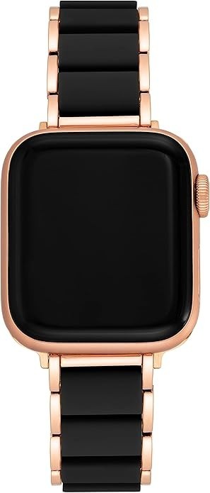 Anne Klein Rose Gold and Black Band Compatible W/ 42mm, 44mm, 45mm and Ultra(49m