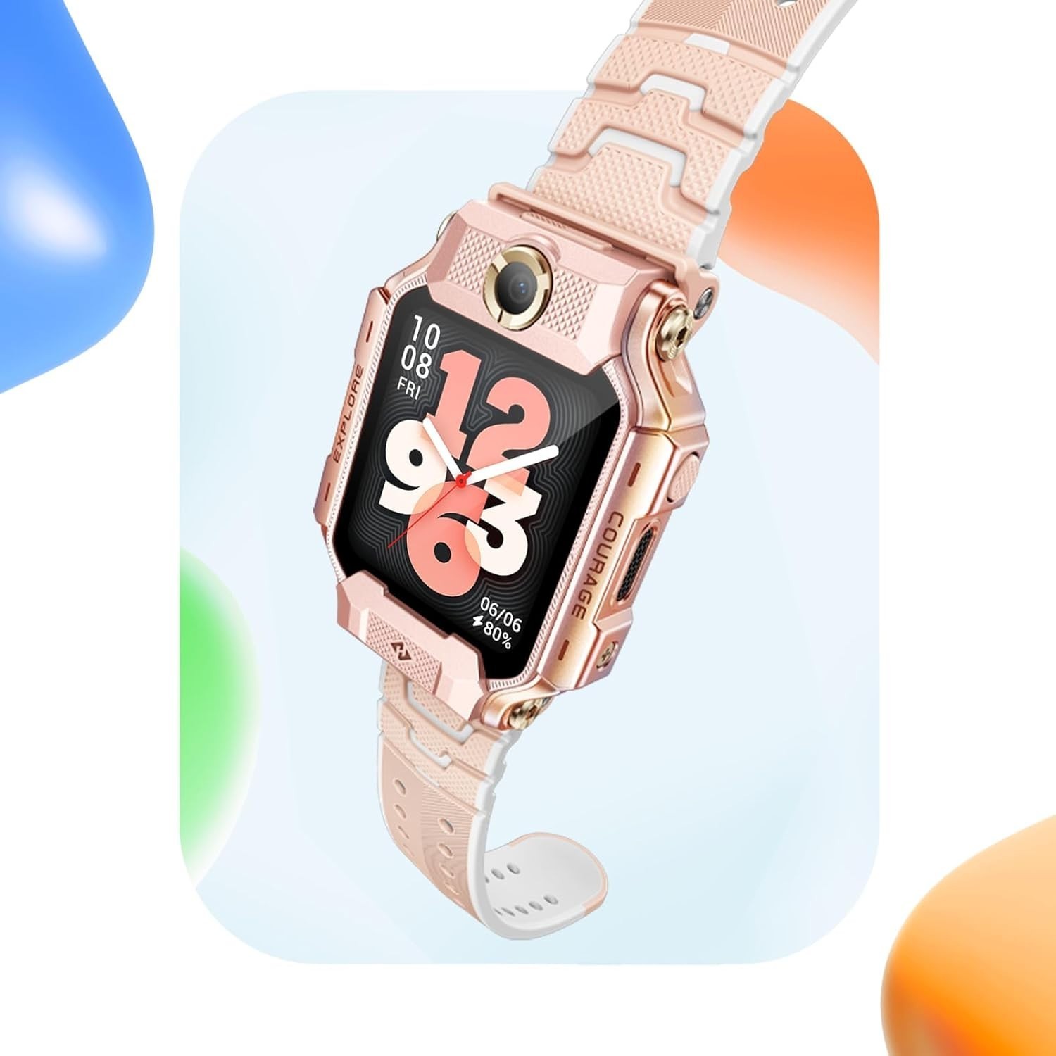 Imoo X10 Smartwatch HD Video Phone Call GPS Multisport IPX8 Waterproof Pink