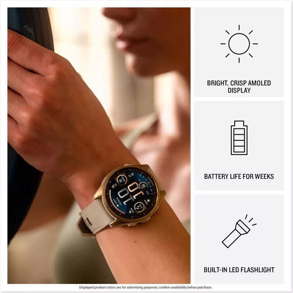 Garmin Fenix 8 47mm AMOLED Sapphire Carbon Gray DLC Titanium Edition Excellent