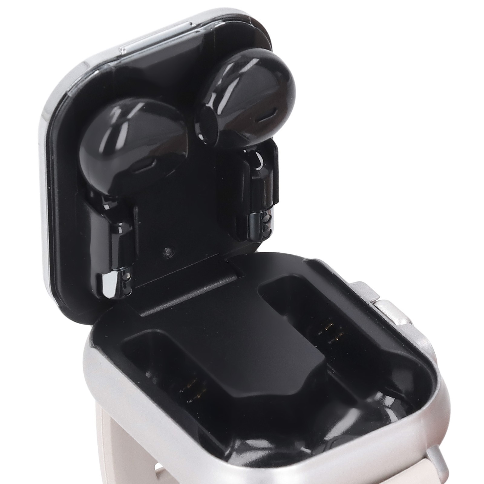 2 In 1 Smart Watch With Earbuds 2.01 Inch HD Touch Screen Bluetooth Call Fi XYJM