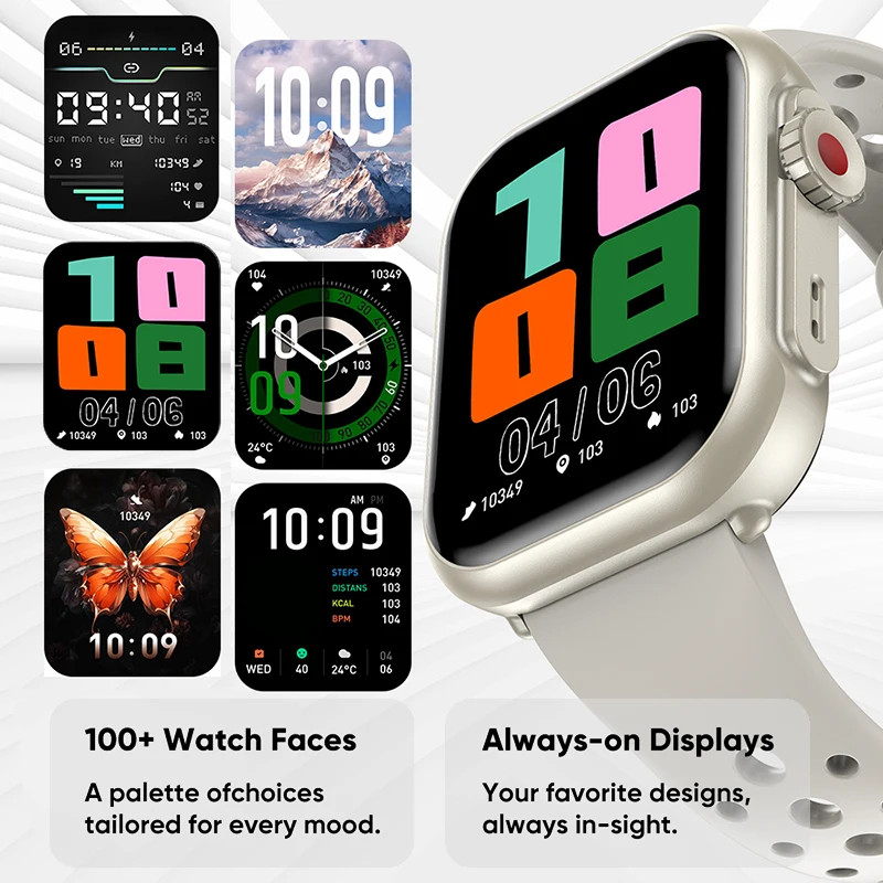 BOXUXING Smart Watch 1.85″ AMOLED GPS Bluetooth Call IP68 1000mAh