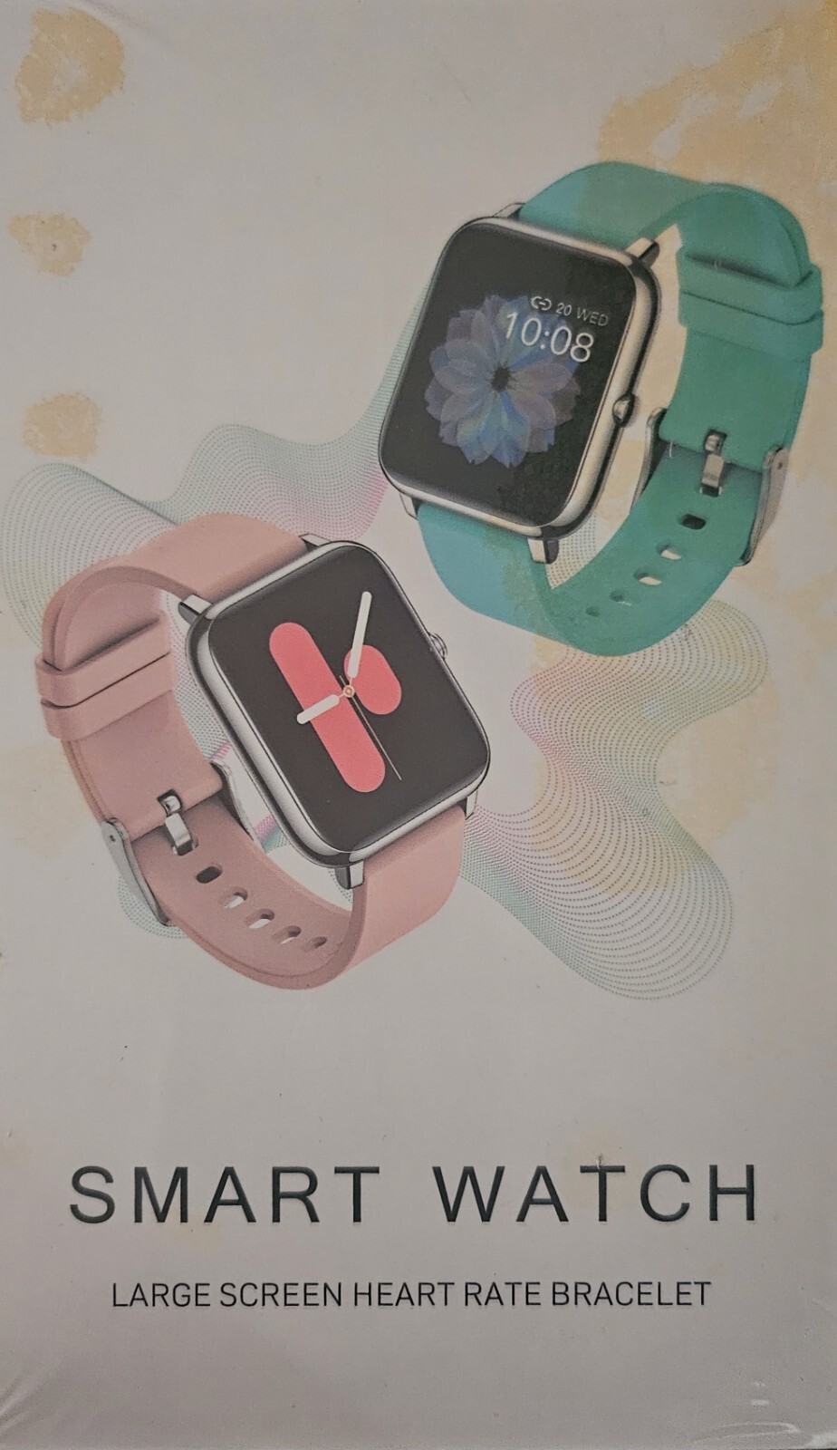 Donerton Smart Watch Fitness Tracker for Droid 5.0 & up/ IOS 9.0 & up PINK New
