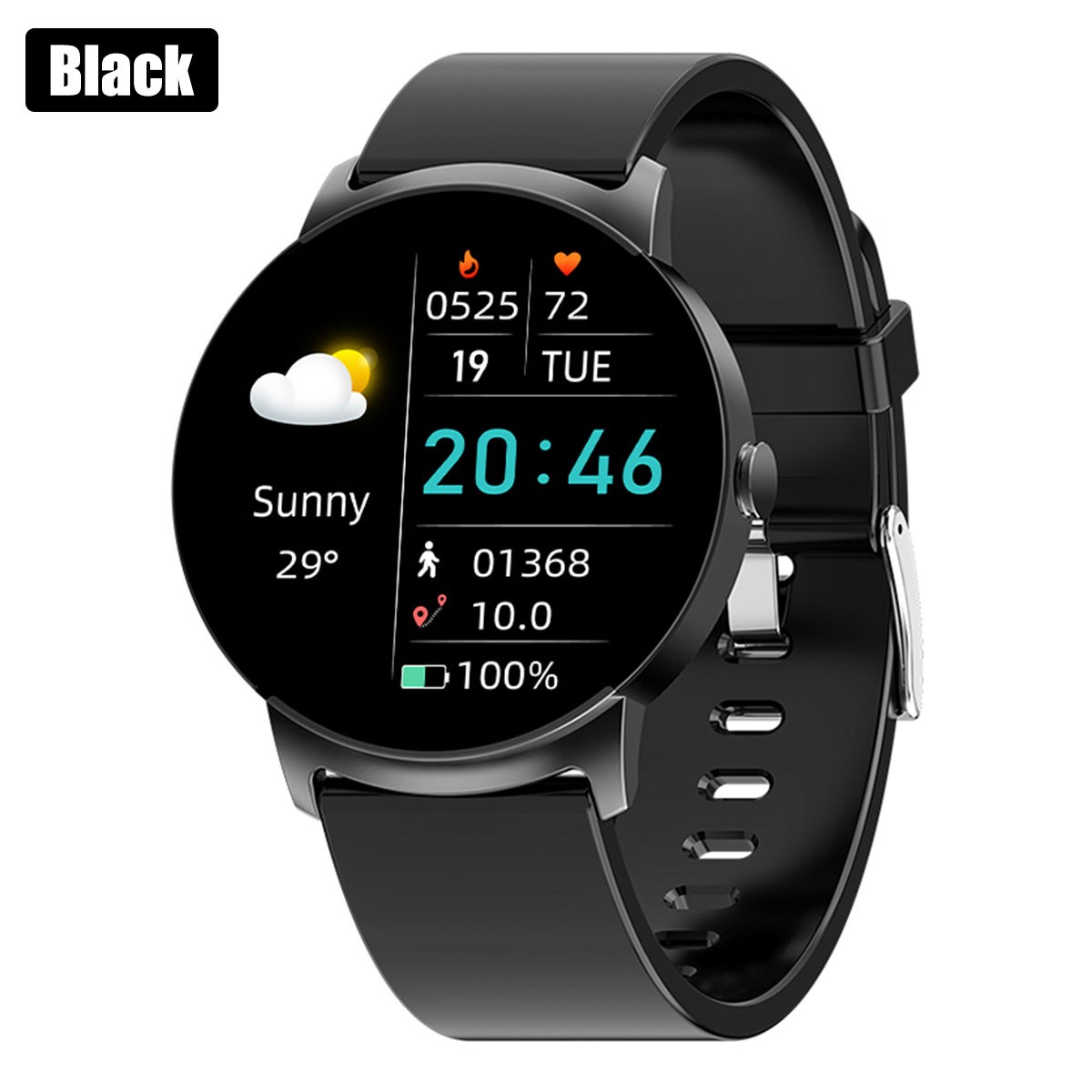 Fitness Smart Watch w/ HR Monitor SpO2 NFC 1.32″ HD IP68 Waterproof 15D Battery