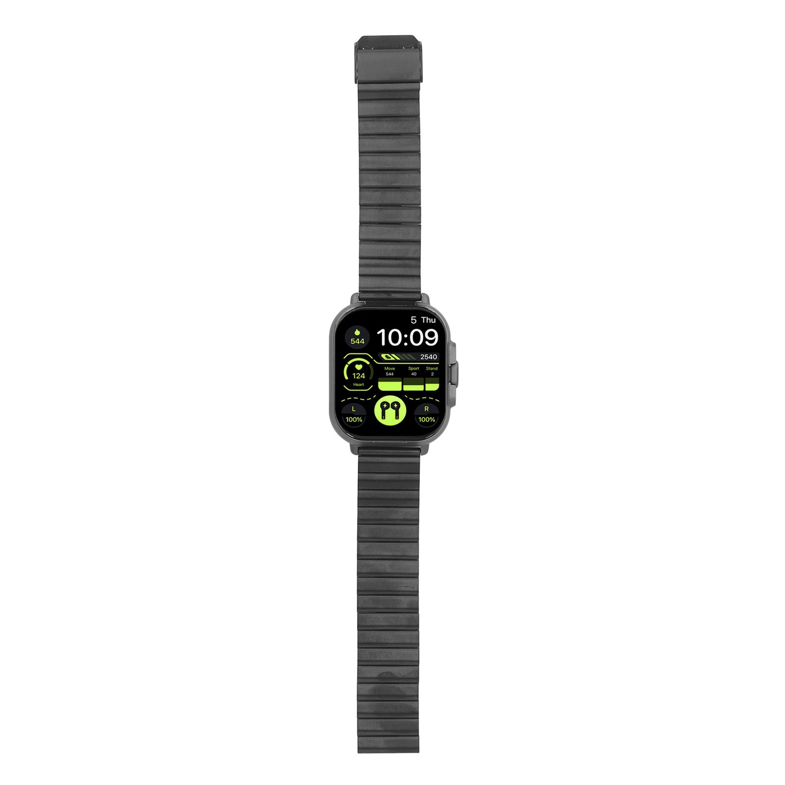 2 In 1 Smart Watch With Earbuds 2.01 Inch HD Touch Screen Bluetooth Call Fi MOBL