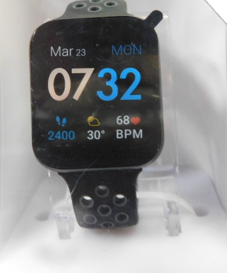 iTouch Air 3 Touchscreen Smartwatch Fitness Tracker, 44mm – Black -Android/IOS