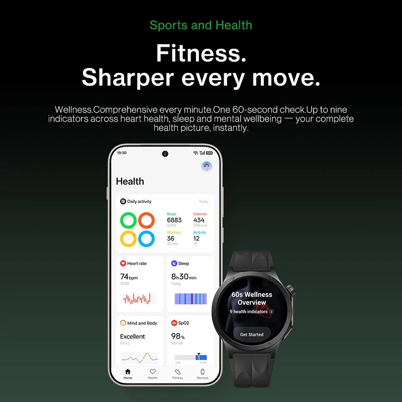 All New Watch 4 Global Version Smart Watch Snapdragon W5 up to 16 Days of Batte
