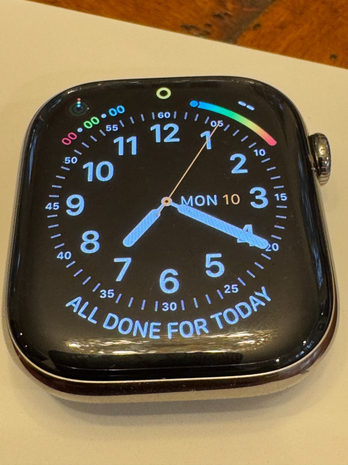 Apple Watch Series 10 (GPS+LTE) 46MM Natural Titanium Case Ink Sport Band