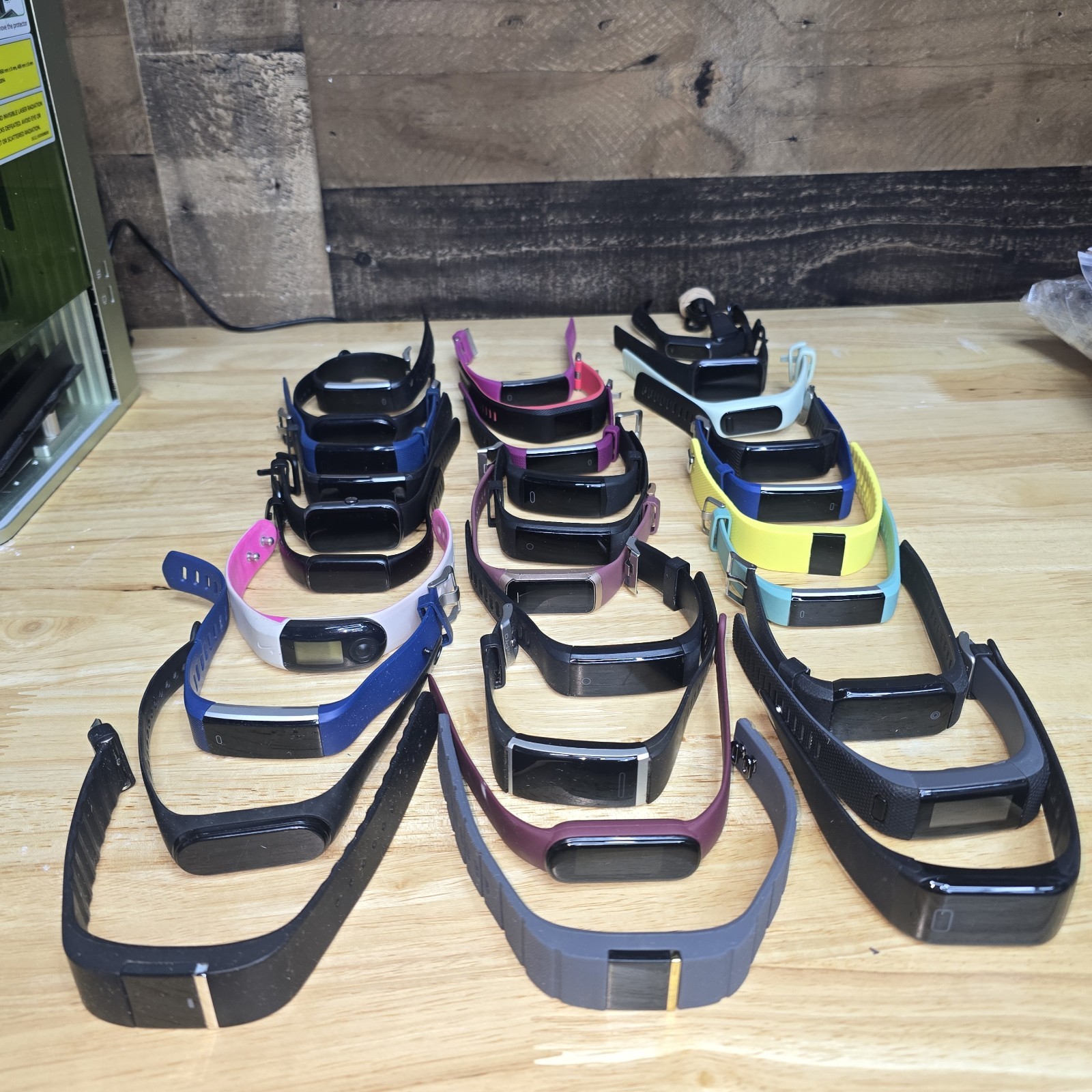 Lot of 30 Fitness Trackers Fitbit Garmin iFitness BiggerFive Vivosmart HR+