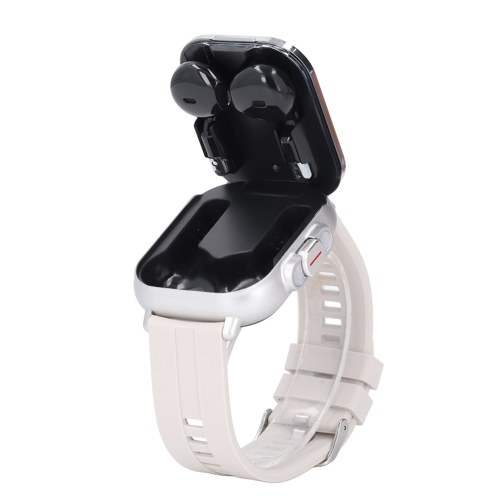 2 In 1 Smart Watch With Earbuds 2.01 Inch HD Touch Screen Bluetooth Call Fi XYJM