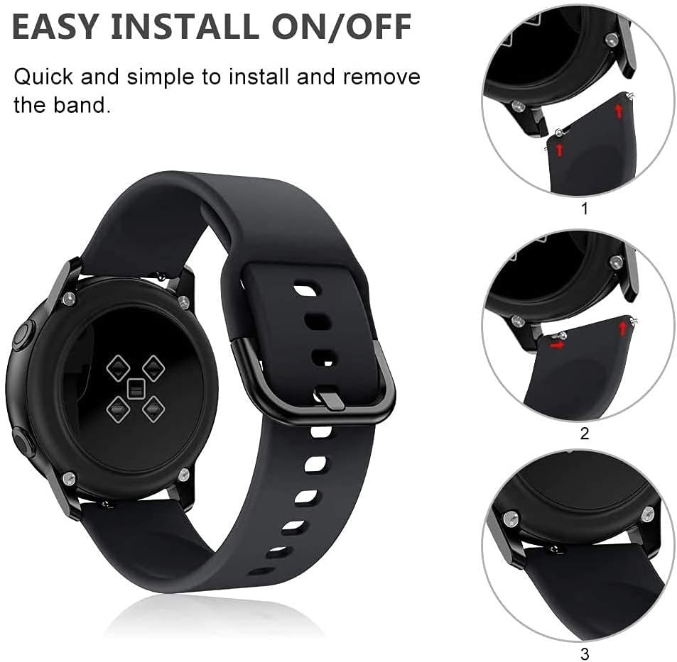 Soft Silicone Strap Compatible with ID205L Smart Watch 19mm Fadeless Floral