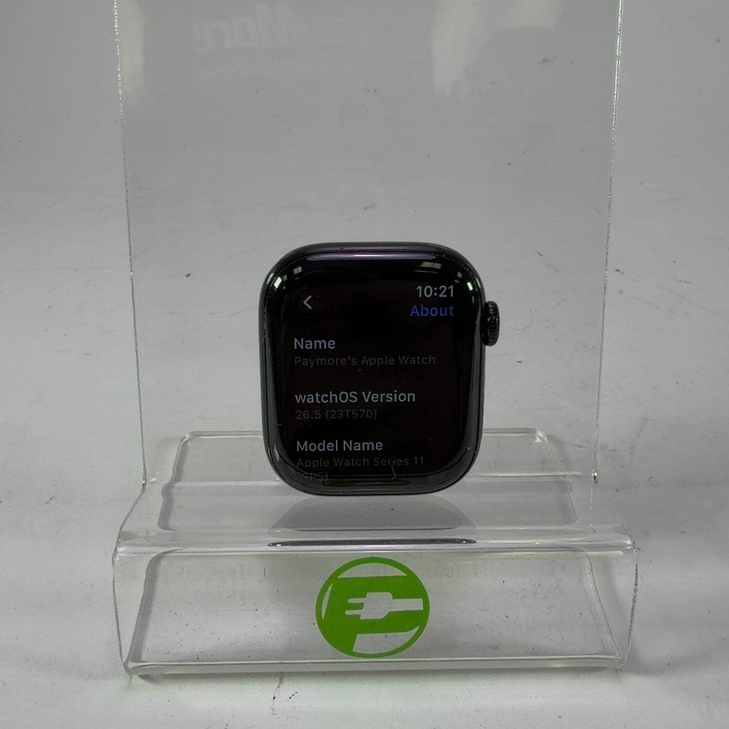 Apple Watch Series 11 42mm Jet Black Aluminum GPS Smartwatch Used Case Face Only
