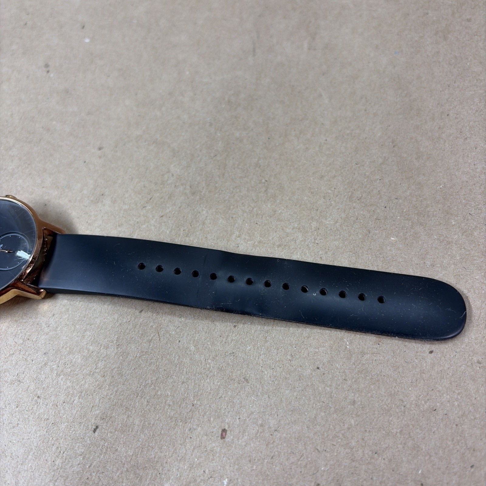 Nokia Steel HR Hybrid Smartwatch Gold Bezel Black Face Tested Works