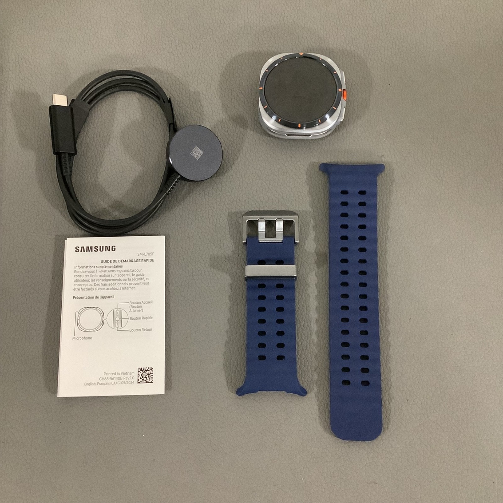 Samsung Galaxy Ultra (SM-L705F) Watch- LTE, GPS- Blue Titanium