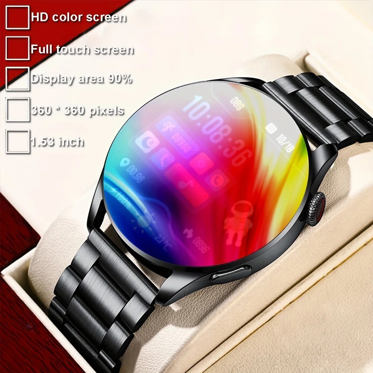 🔥Military Smart Watch for Men(Call Receive/Dial)Rugged Tactical Fitness Tracker
