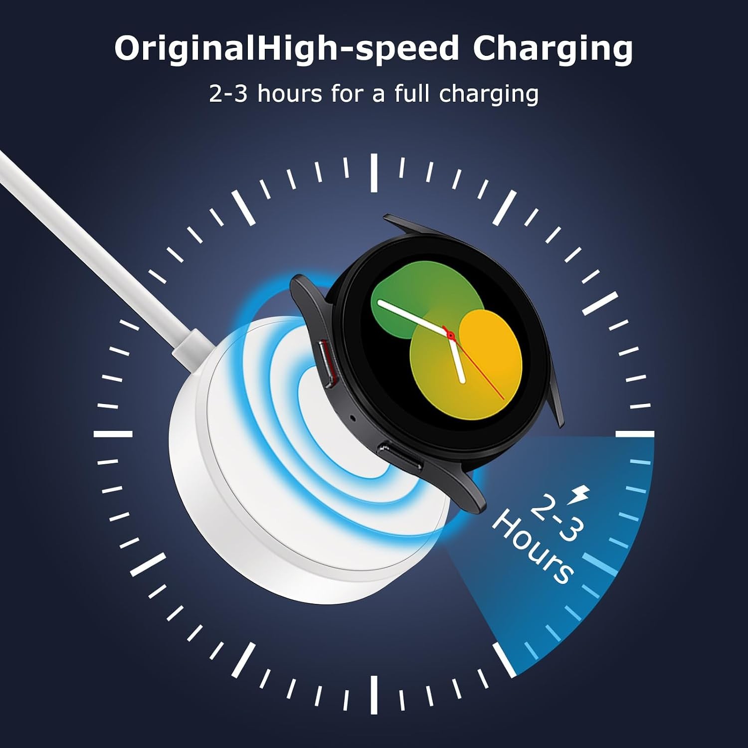 Fast Charger for Samsung Watch, Magnetic Wireless USB C Galaxy Charging Pad 3FT
