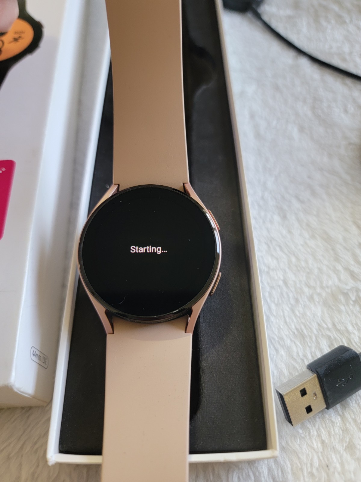 Samsung Galaxy Watch4 SM-R865 40mm Aluminum Case Band Pink Gold *see Description