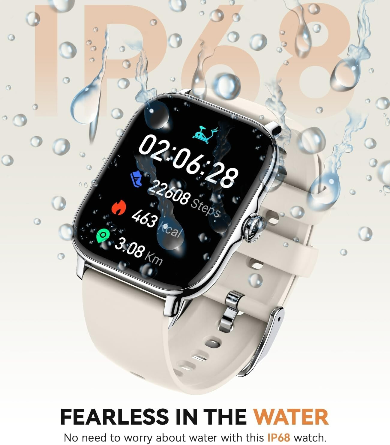 Smart Watch for Women Men- Answer/Make Call, 2025 1.91” IP68 Waterproof Fitness