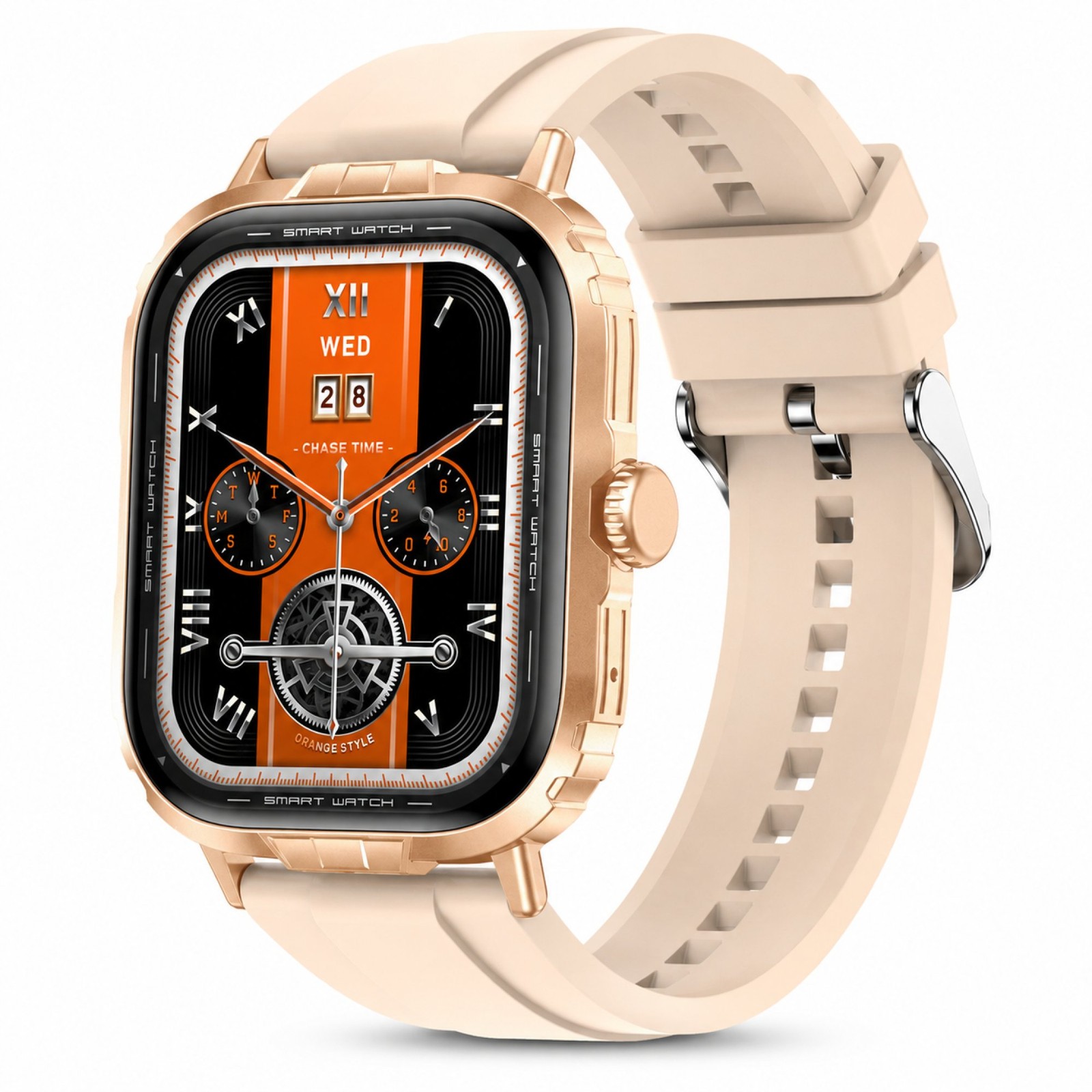 Gravity GWX1RG 2.01″ Smart Watch Bluetooth Calling Heart Rate Rose Gold